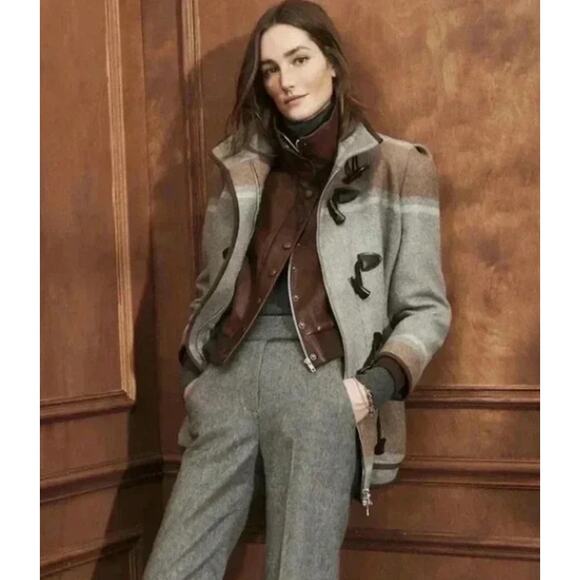 Veronica Beard Flint Camel Multi Toggle Dickey Coat Size Small New with Tags - Picture 2 of 12